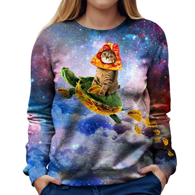 Turtle Taco Cat Womens Sweatshirt