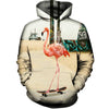 Venice Beach Flamingo Hoodie