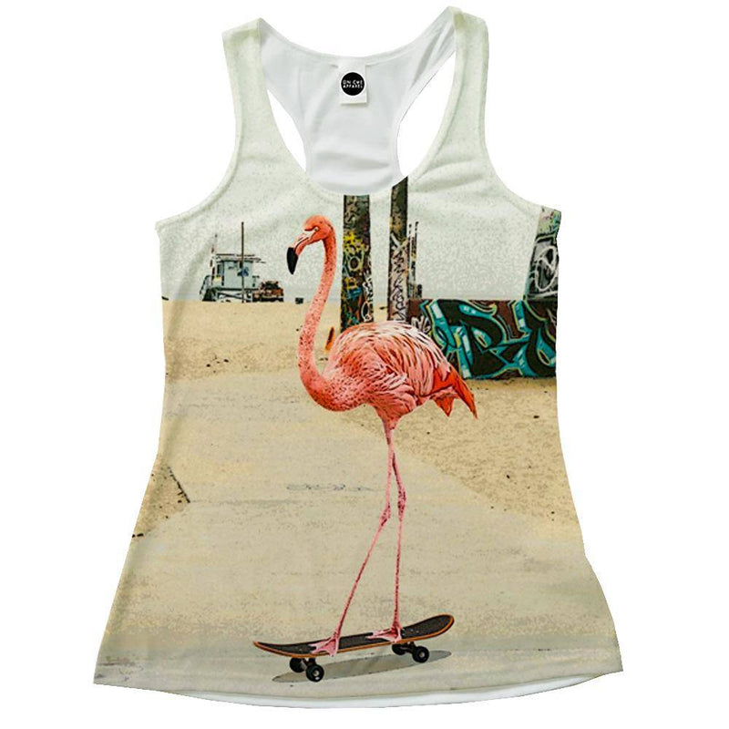 Venice Beach Flamingo Racerback