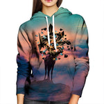 Deer Womens Hoodie