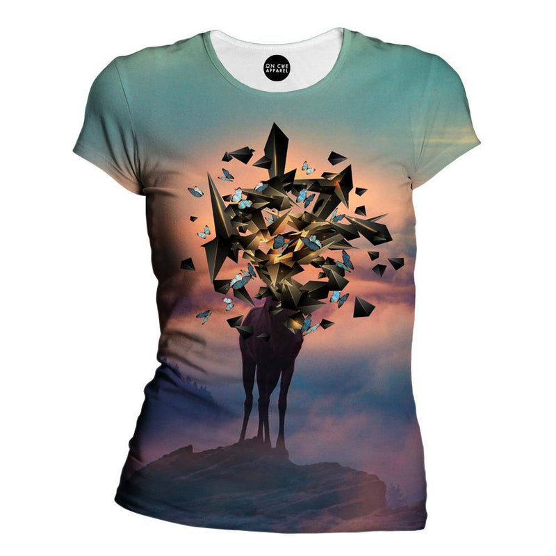 Deer Shapes Womens T-Shirt