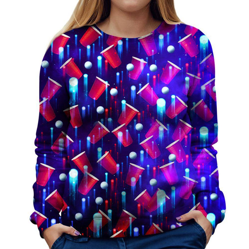 Beer Pong Womens Sweatshirt