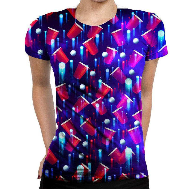Beer Pong Womens T-Shirt
