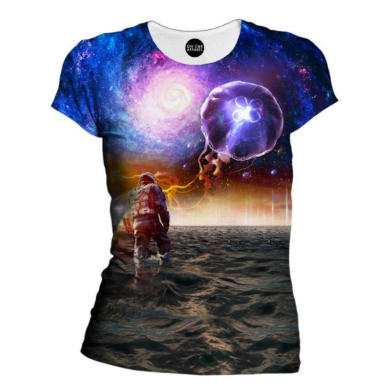 Galactic Jellyfish Womens T-Shirt